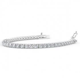 3 Carat round diamond tennis bracelet with Jewelry Gift Box
