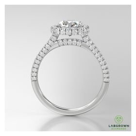 0.90 carat round shape diamond engagment ring
